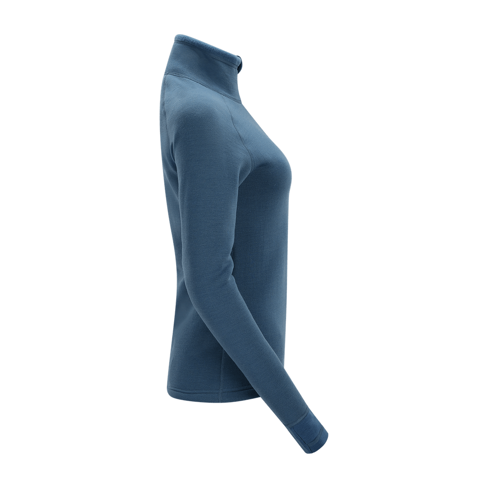 FleeceWool V2 Polo w/ zip W's Blue Fusion, view: 7