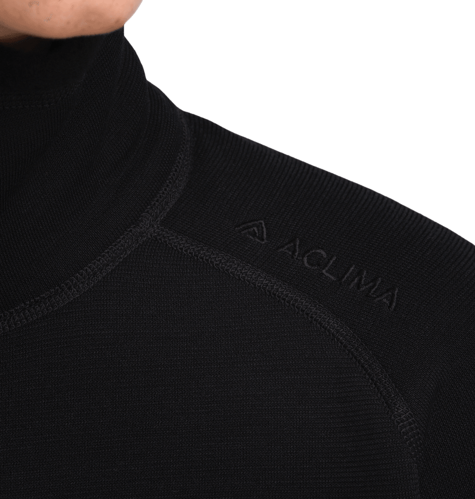 FleeceWool V2 Polo w/ zip W's Jet Black, view: 6
