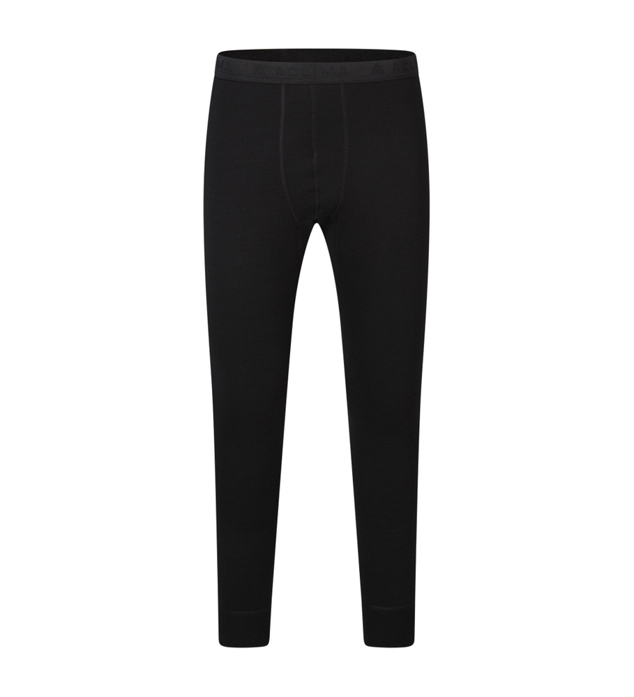 FleeceWool Longs M's Jet Black, view: 2