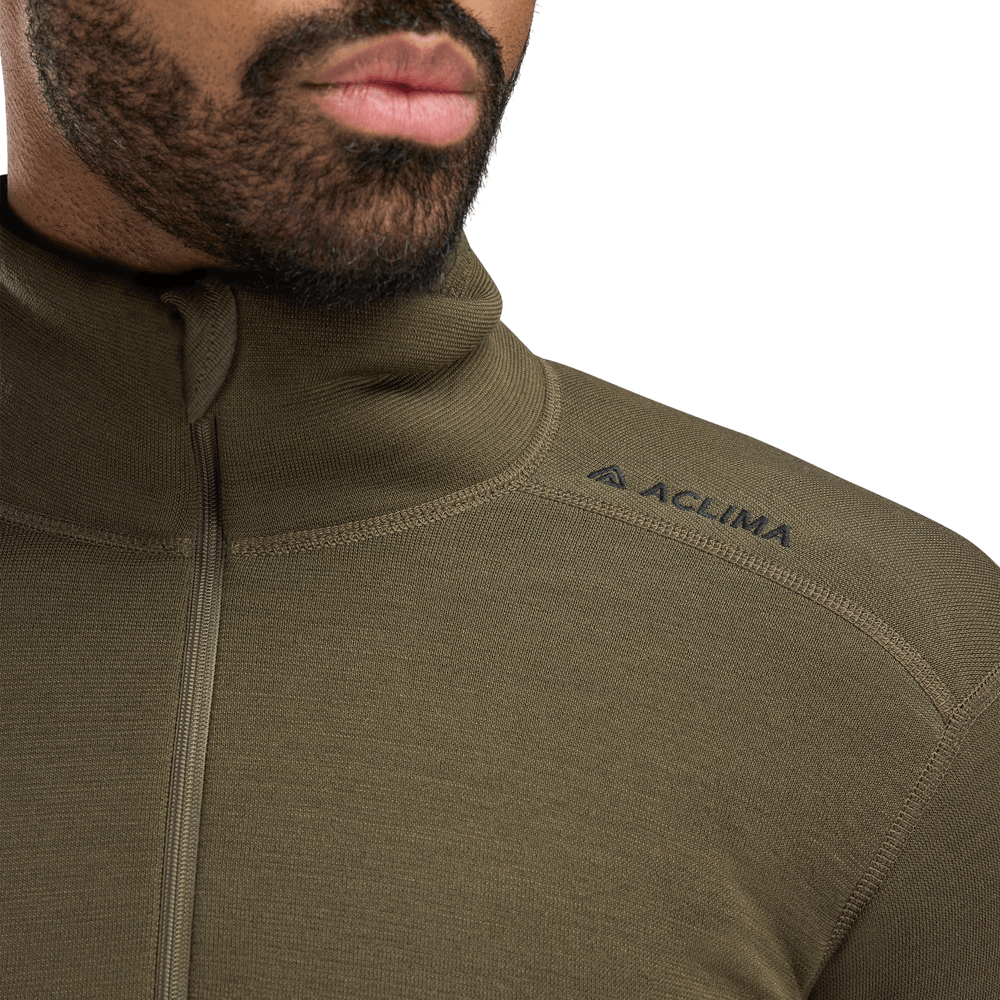 FleeceWool Polo w/ zip M's Tarmac, view: 6