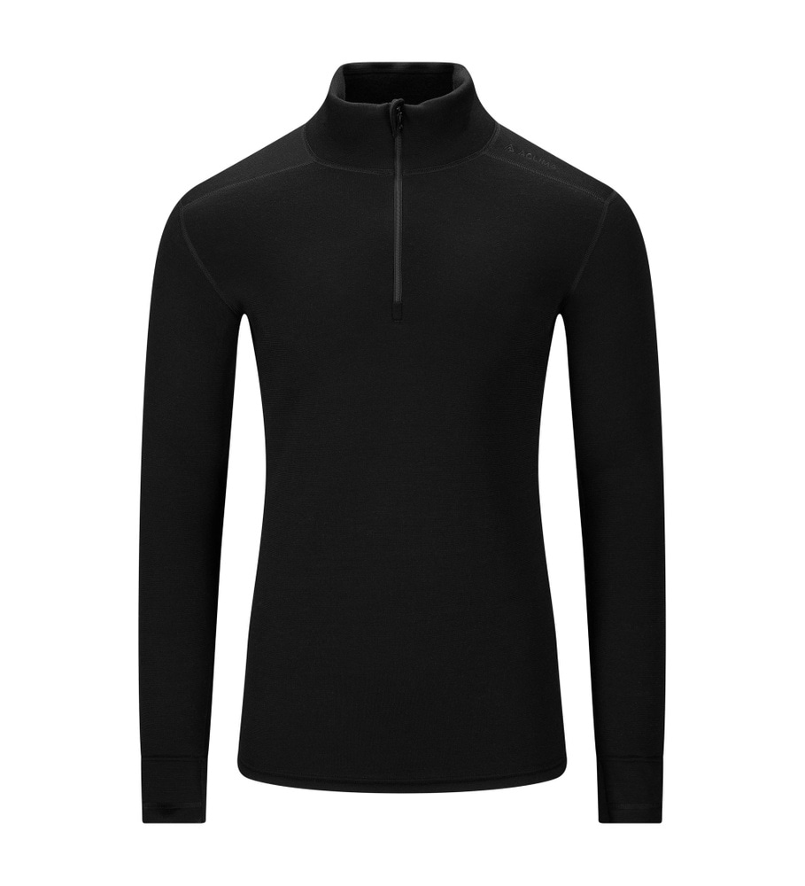 FleeceWool Polo w/ zip M's Jet Black, view: 4