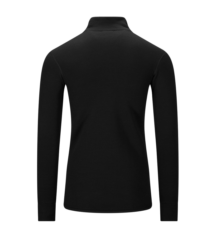 FleeceWool Polo w/ zip M's Jet Black, view: 5