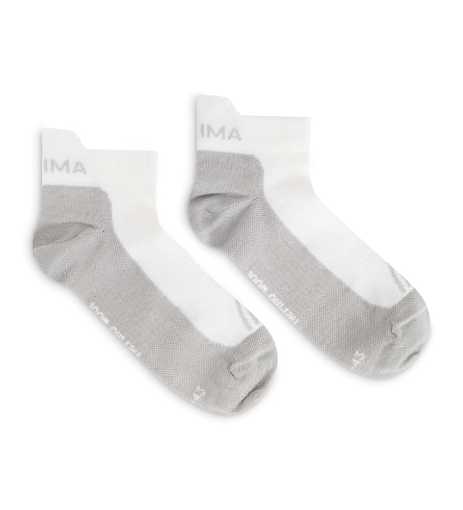 Ankle Wool Socks 2-pack White/Light Grey, view: 1