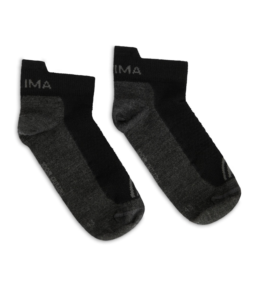 Ankle Wool Socks 2-pack Jet Black/Grey, view: 1