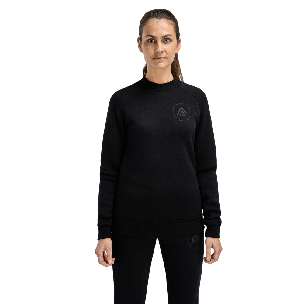 FleeceWool Crewneck W's Jet Black, view: 1