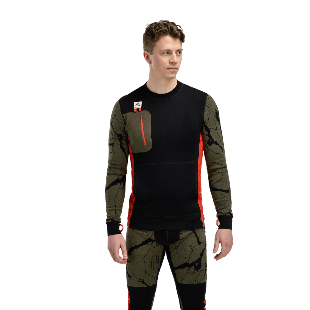 WarmWool Lars Monsen Crewneck M's Tarmac Femunden, view: 1
