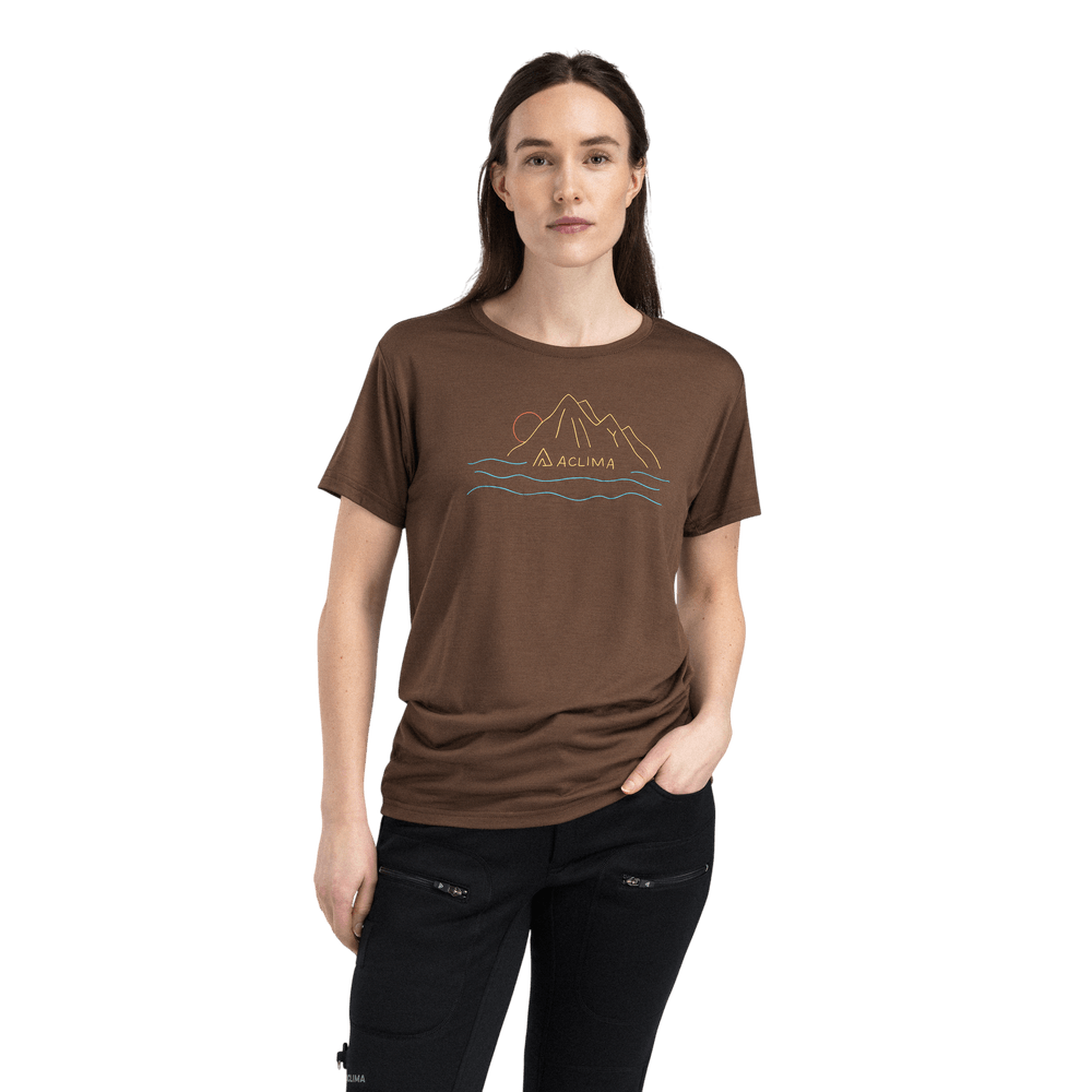 productCard.productImage: LightWool 140 Classic Tee Sunset W's Dark Earth