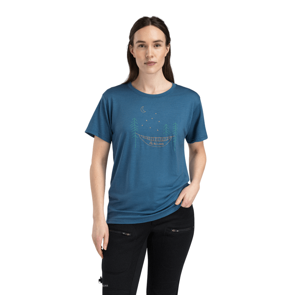 productCard.productImage: LightWool 140 Classic Tee Forest W's Blue Fusion