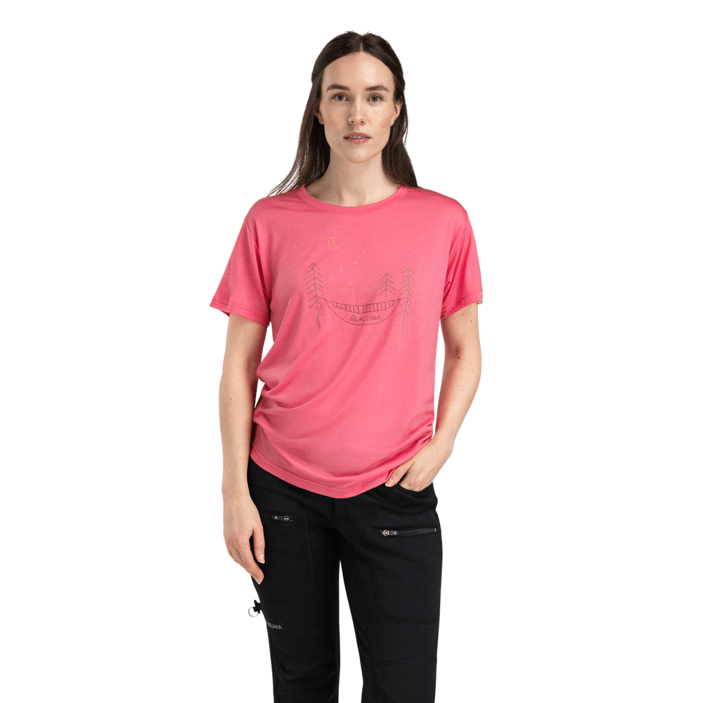 productCard.productImage: LightWool 140 Classic Tee Forest W's Sun Kissed Coral
