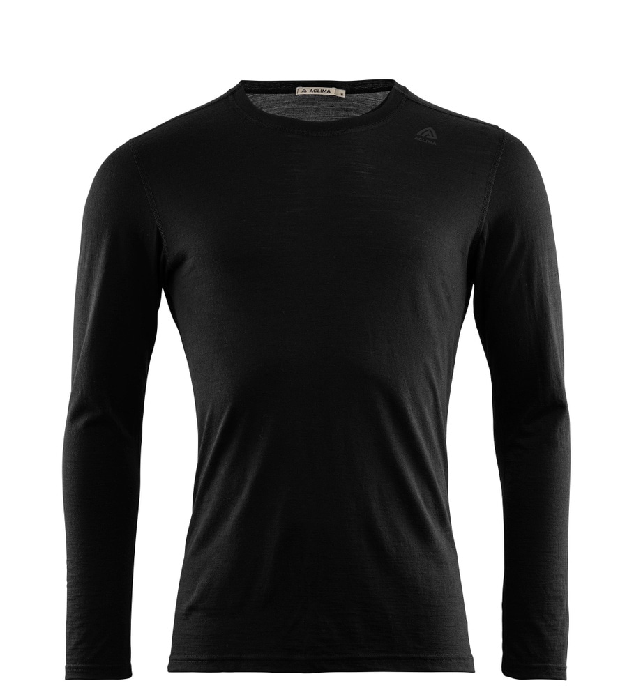 LightWool 140 undershirt Long sleeve M's Jet Black, view: 1