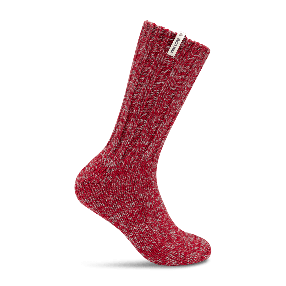 Norwegian Wool Socks Grey/Red, view: 1