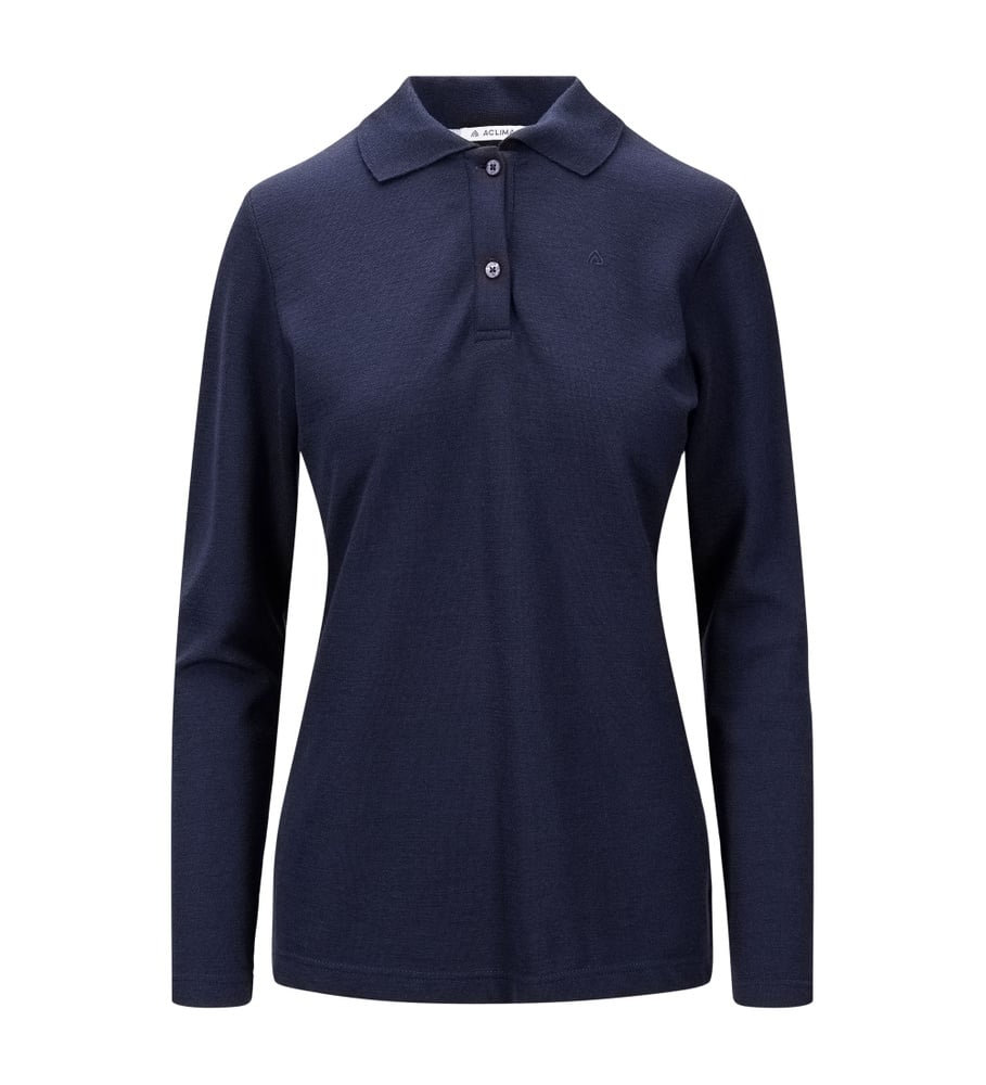 productCard.productImage: LeisureWool pique shirt Long sleeve W's Navy Blazer