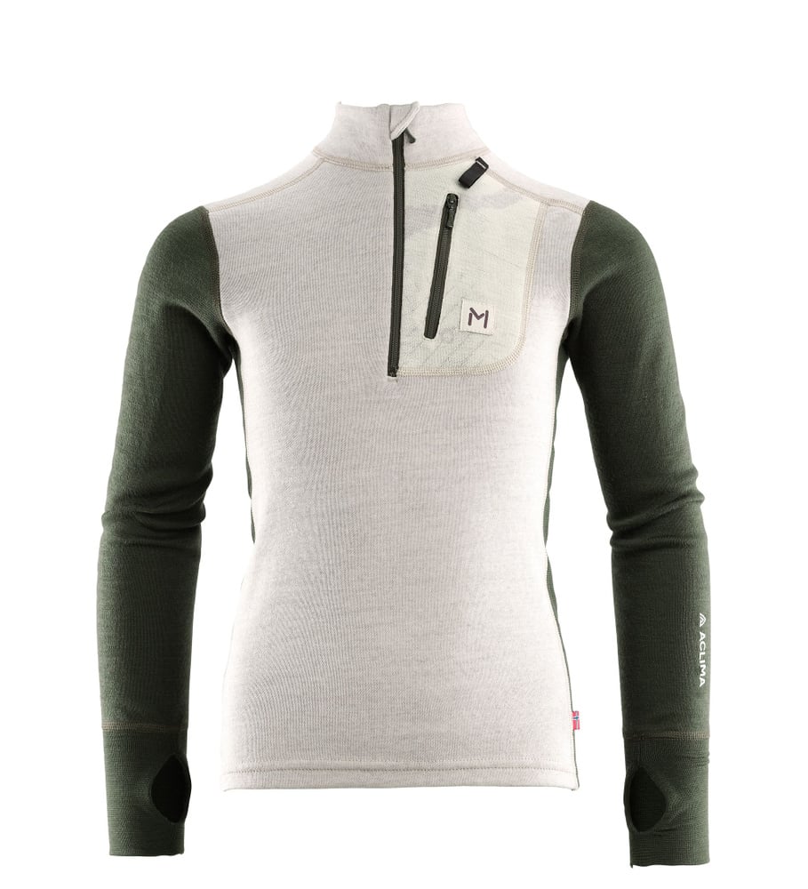 productCard.productImage: Lars Monsen Femunden Polo Jr Beige Melang/Olive Night/Femunden Light