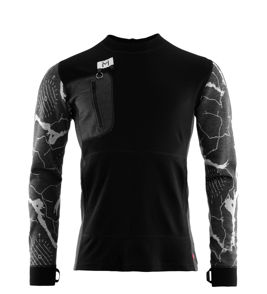 productCard.productImage: Lars Monsen Femunden Crewneck M's Jet Black/Marengo/Femunden Dark