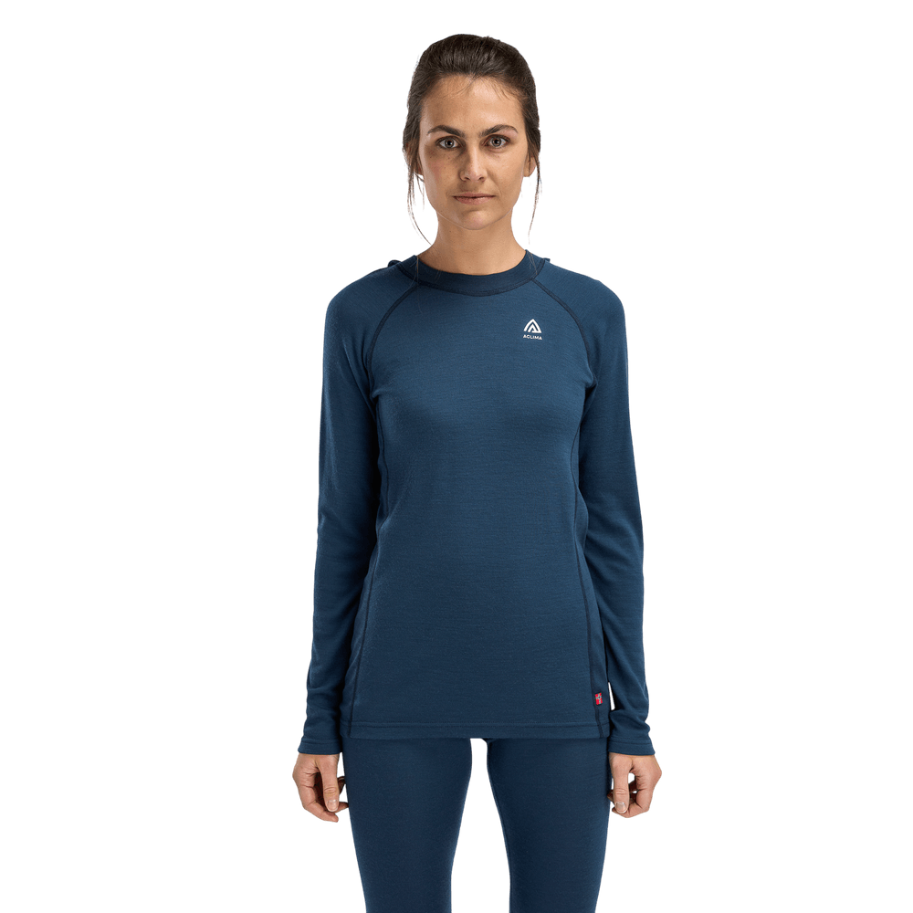 WarmWool Hoodsweater W's Midnight Navy, view: 1