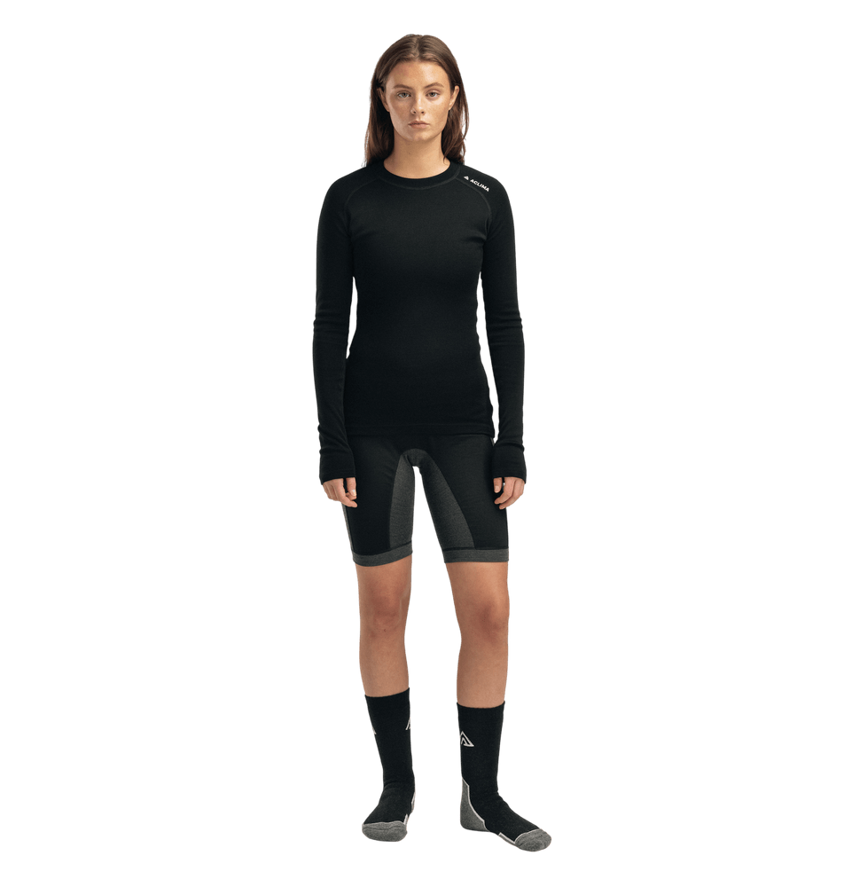 productCard.productImage: WarmWool Shorts Long w/windWool W's V2 Jet Black/Marengo