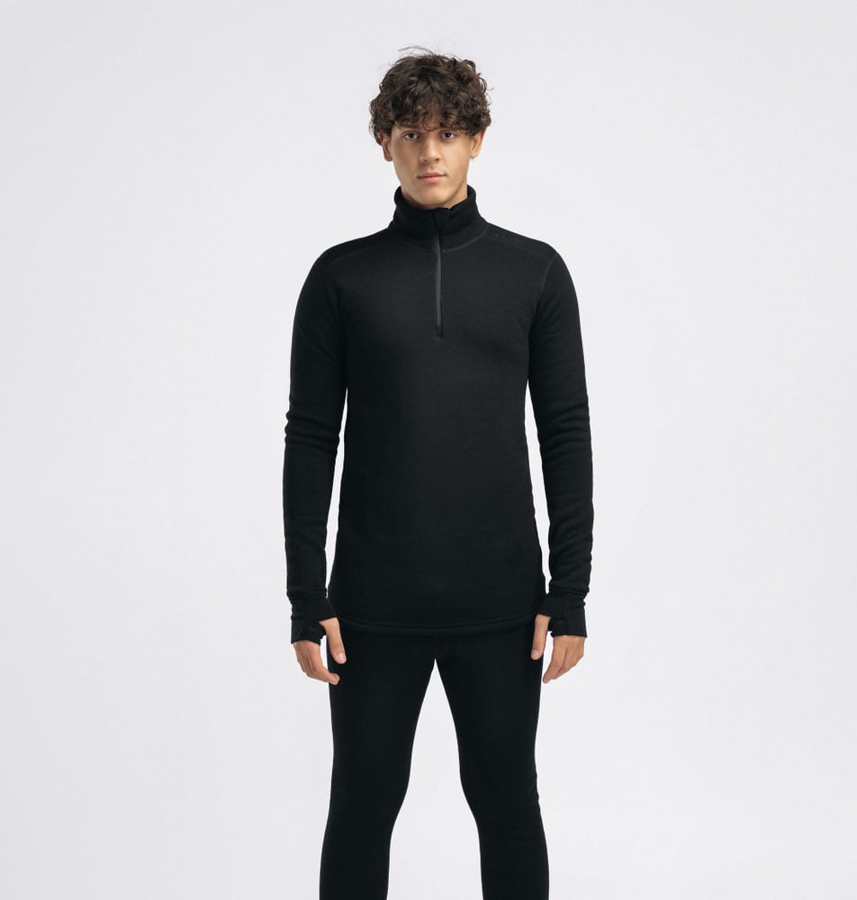productCard.productImage: FleeceWool Polo w/ zip M's Jet Black