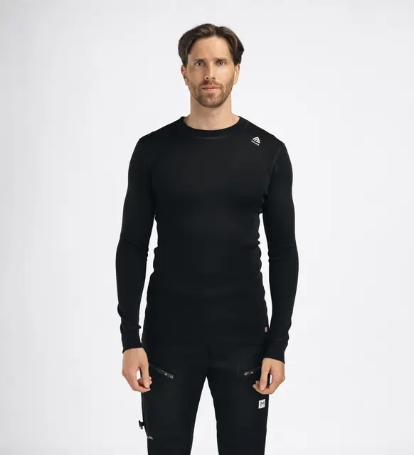 WarmWool crewneck M's Jet Black L 