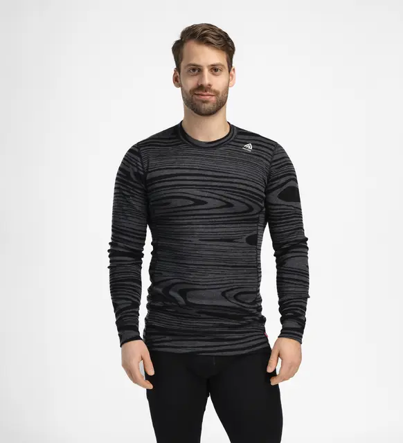 WarmWool crewneck M's Black Motion M 
