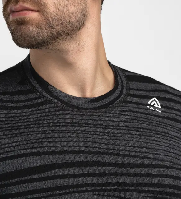 WarmWool crewneck M's Black Motion M 