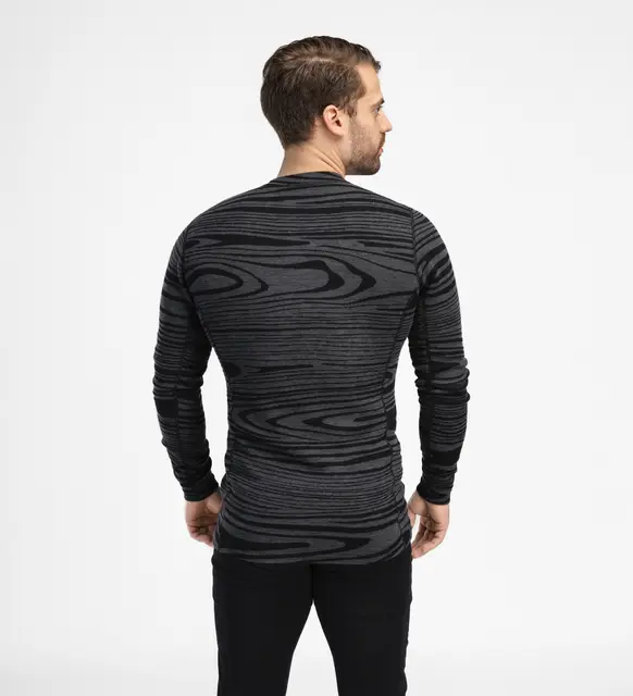 WarmWool crewneck M's Black Motion M 