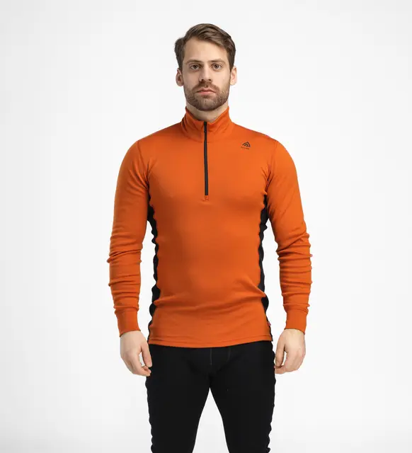 WarmWool mockneck M's Gold Flame/Jet Black L 