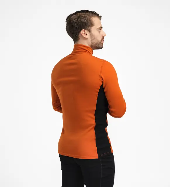 WarmWool mockneck M's Gold Flame/Jet Black L 