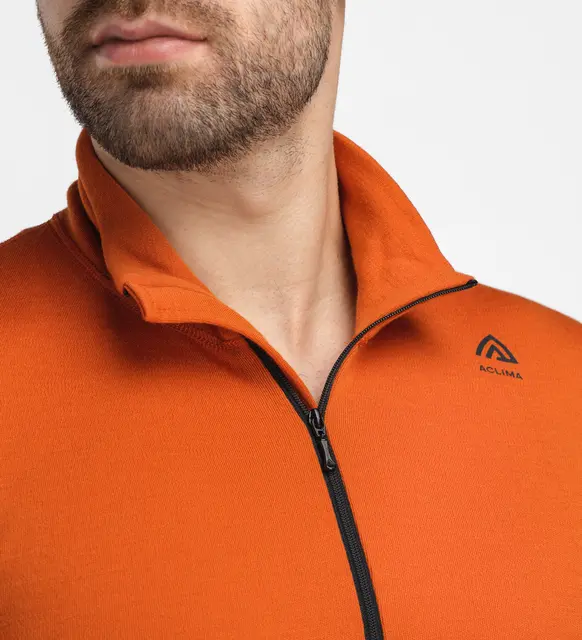 WarmWool mockneck M's Gold Flame/Jet Black L 