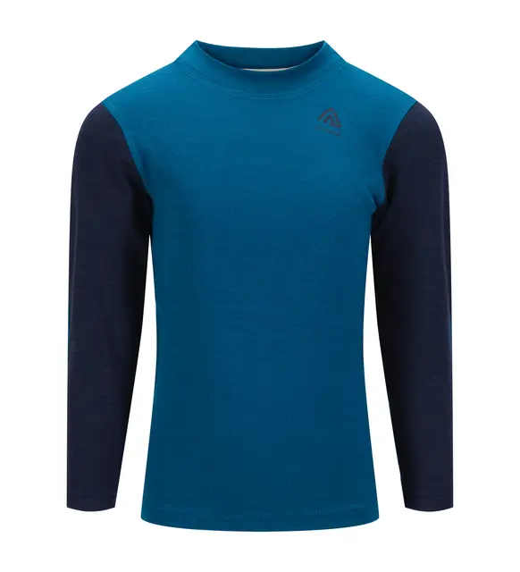 WarmWool crewneck Ch Corsair/Navy Blazer 100 