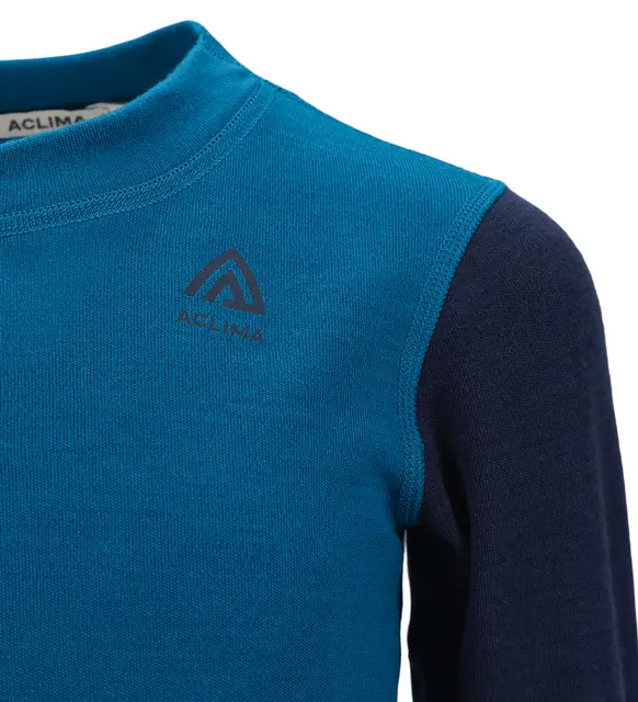 WarmWool crewneck Ch Corsair/Navy Blazer 100 