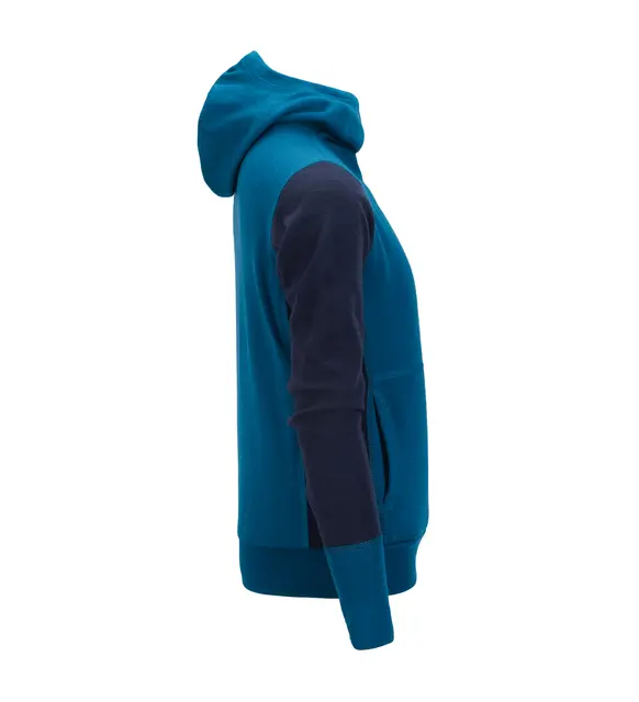 WarmWool hoodsweater Ch Corsair/Navy Blazer 100 