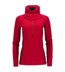 WarmWool hoodsweater w/zip W&#39;s Jester Red/Jet Black M