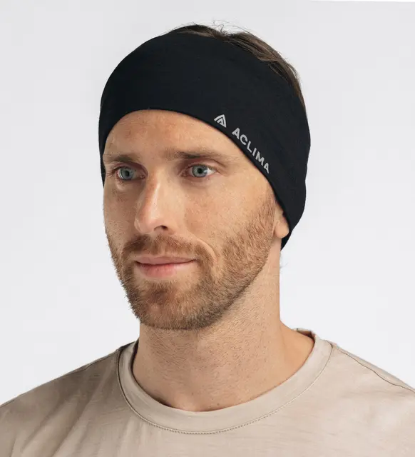 LightWool 140 headband Jet Black M 