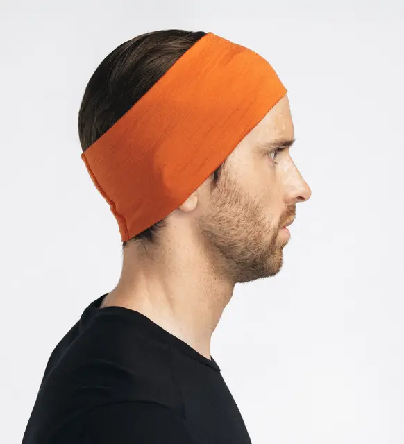 LightWool 140 headband Apricot Orange M 
