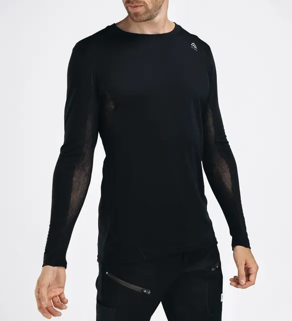LightWool 140 sportshirt M's Jet Black S 