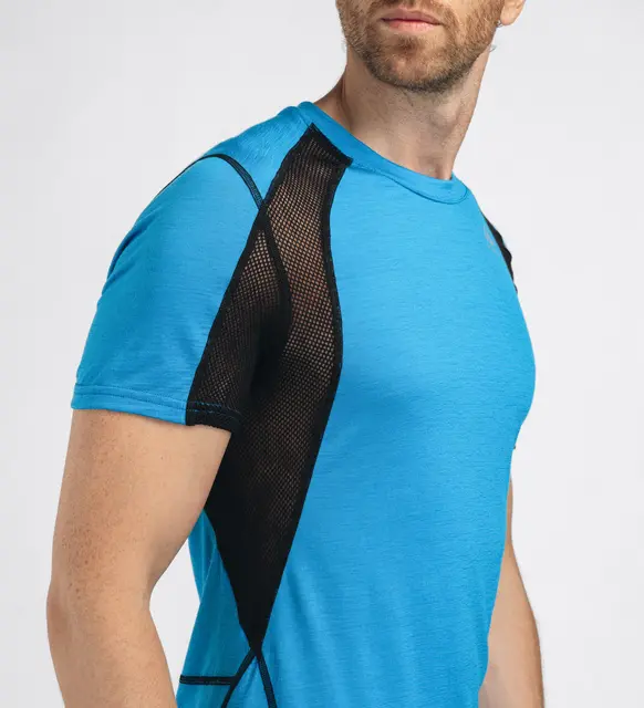 LightWool 140 sports t-shirt M's Bluejay/Jet Black M 