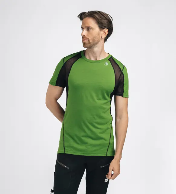 LightWool 140 sports t-shirt M's Cactus/Jet Black L 