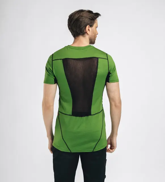 LightWool 140 sports t-shirt M's Cactus/Jet Black L 