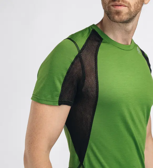 LightWool 140 sports t-shirt M's Cactus/Jet Black L 