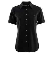 LeisureWool short sleeve shirt W&#39;s Jet Black M