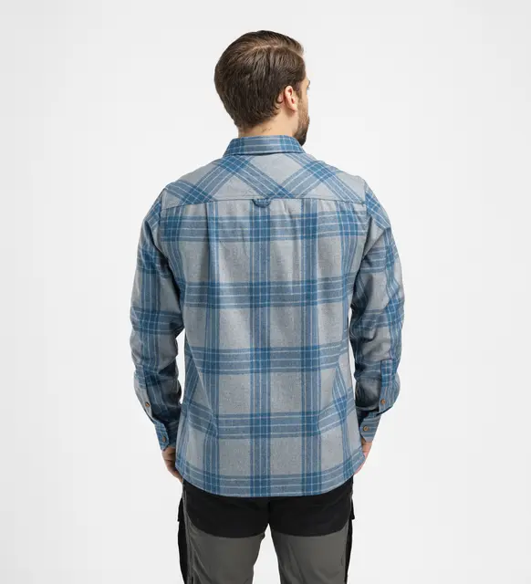 ReBorn woolshirt M's Check Light Grey / Jeans L 