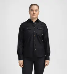 Reborn woolshirt W&#39;s Dark Grey Melange S