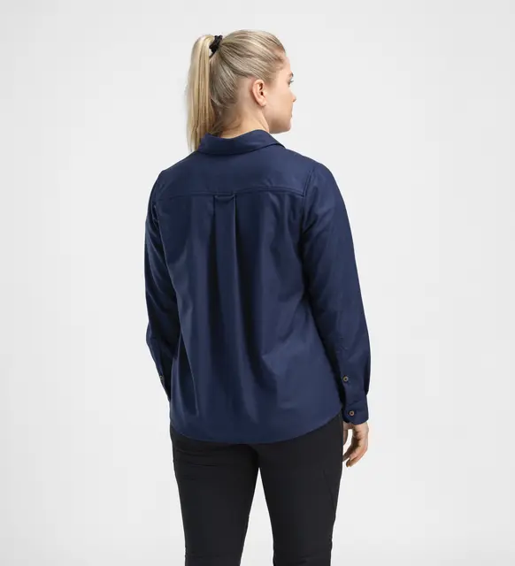 Reborn woolshirt W's Navy Melange S 