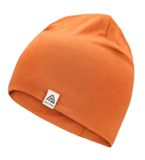 LightWool 140 relaxed beanie Apricot Orange Onesize 