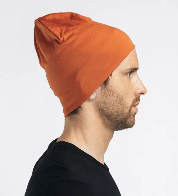 LightWool 140 relaxed beanie Apricot Orange Onesize 