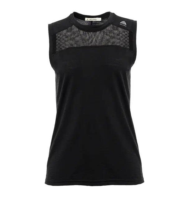 LightWool 140 sports singlet W's Jet Black M 