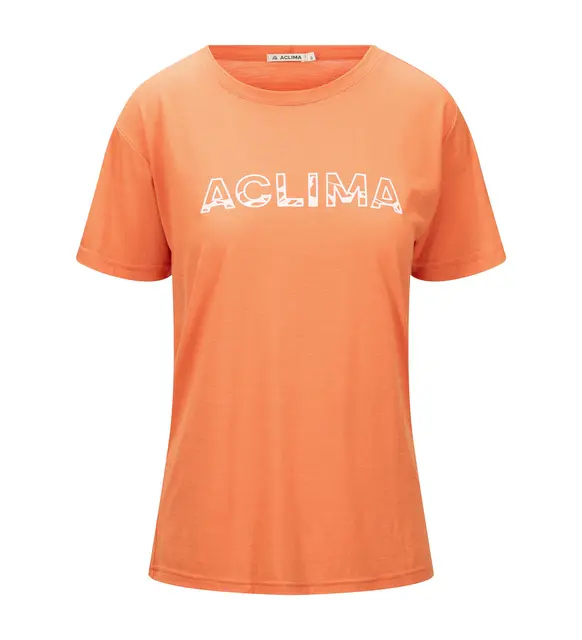 LightWool 140 classic tee Logo W's Orange Tiger M 