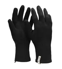 WoolTerry Liner Gloves Jet Black M/8