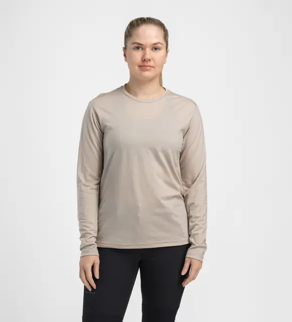 LightWool 180 Crewneck W's Simply Taupe M 