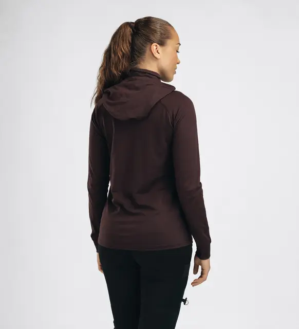 LightWool 180 Hoodie W's Chocolate Plum S 